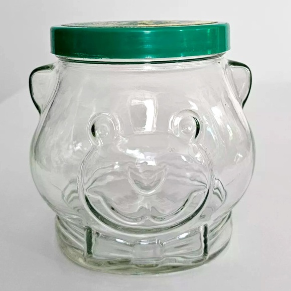 Kraft Other - COPY - Vintage Kraft Peanut Butter Glass Jar - Papa Bear Head 1988